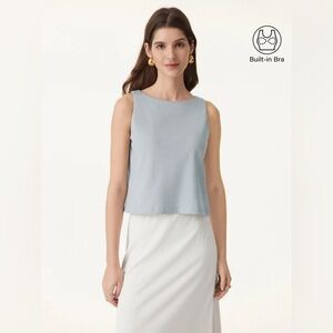 OGL stretch cotton Tencel and linen cropped Brami medium